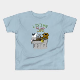 Living that Trashy Life Kids T-Shirt